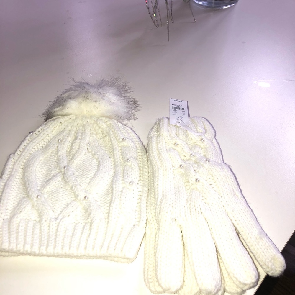 New York & Company Hat & Gloves